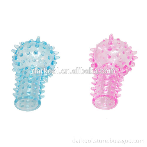 FL001/Wholesale sex toys for men/women,soft rubber finger sleeve massage